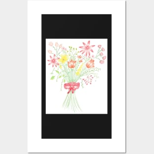 Happy bouquet of flowers Posters and Art